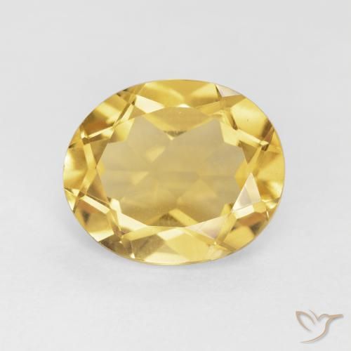 4.26ct Naturale Arancio dorato Citrino, Ovale, VVS-VS