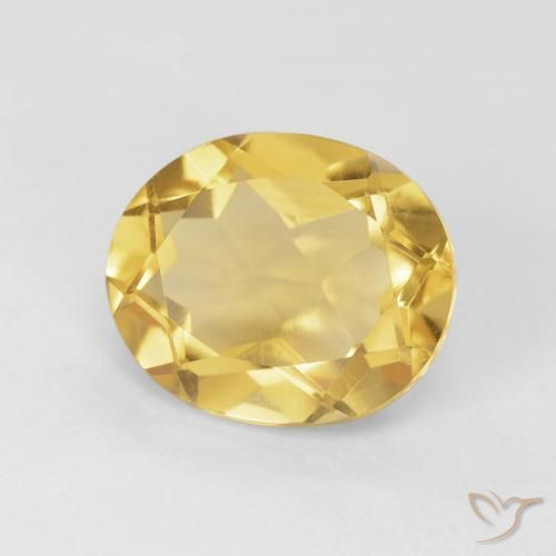 Citrino Arancio dorato naturale da 4.26 ct, Ovale, VVS-VS