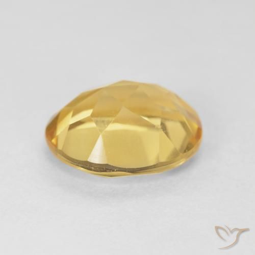 Citrino Arancio dorato naturale da 4.26 ct, Ovale, VVS-VS