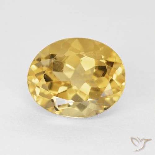 4.86ct Naturale Dorato medio Citrino, Ovale, VVS-VS