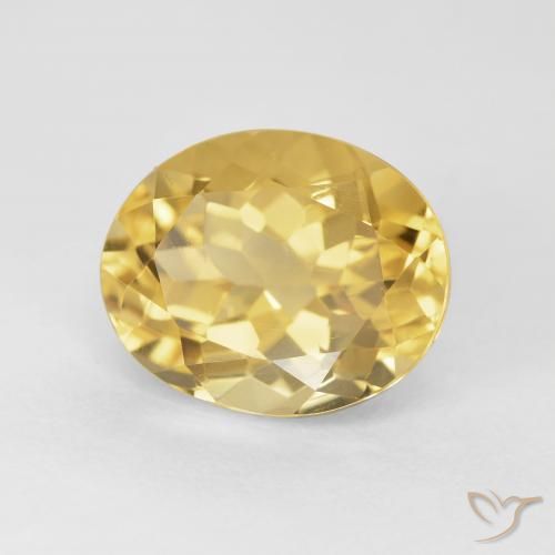 Citrino Dorato medio naturale da 4.86 ct, Ovale, VVS-VS