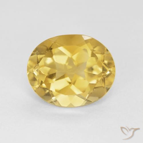 4.08ct Naturale Dorato medio Citrino, Ovale, VVS-VS