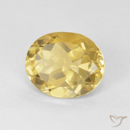 Citrino Dorato medio naturale da 4.08 ct, Ovale, VVS-VS