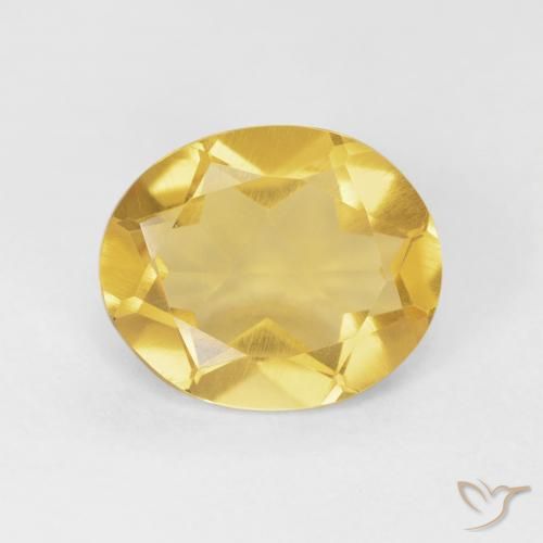 3.92ct Naturale Arancio dorato Citrino, Ovale, VVS-VS