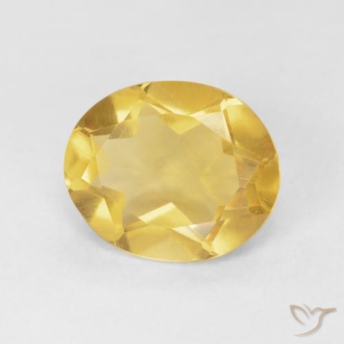 Citrino Arancio dorato naturale da 3.92 ct, Ovale, VVS-VS