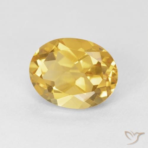 Citrino Dorato medio naturale da 3.88 ct, Ovale, VVS-VS