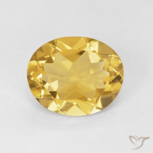 3.97ct Naturale Arancio dorato Citrino, Ovale, VVS-VS