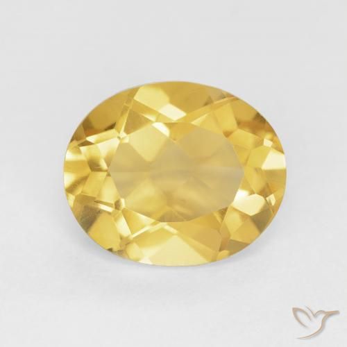 4.39ct Naturale Dorato medio Citrino, Ovale, VVS-VS