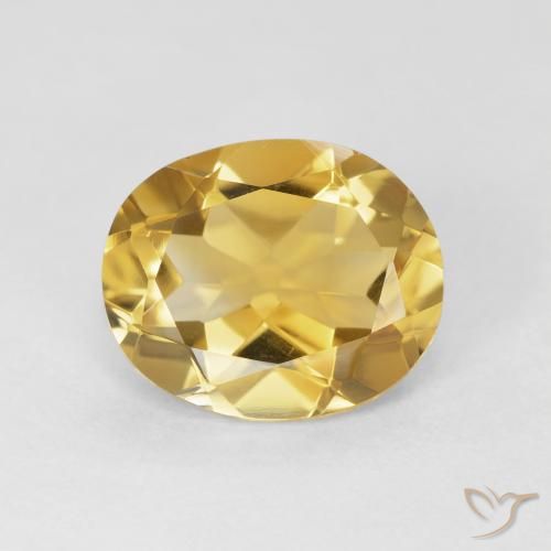 3.84ct Naturale Dorato Citrino, Ovale, VVS