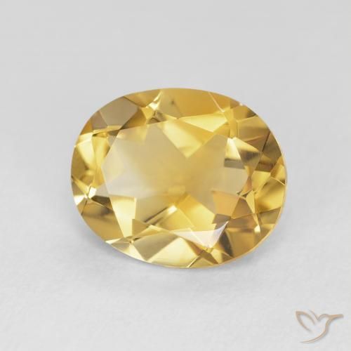 Citrino Dorato naturale da 3.84 ct, Ovale, VVS