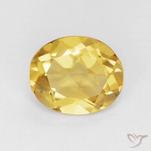 3.94ct Naturale Dorato Citrino, Ovale, VVS
