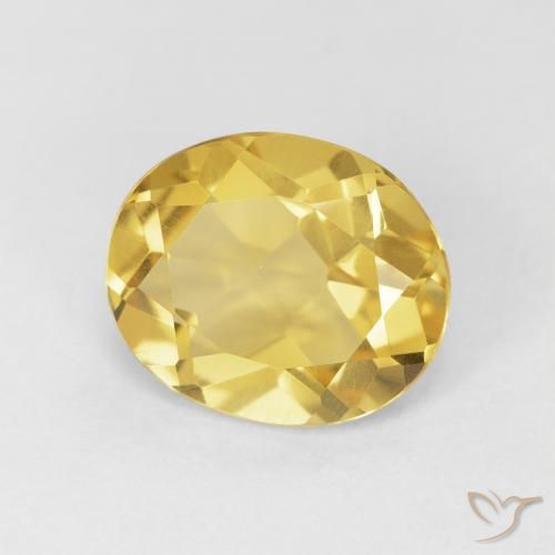 Citrino Dorato naturale da 3.94 ct, Ovale, VVS