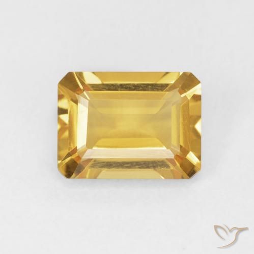 1.52ct Naturale Dorato Citrino, Taglio smeraldo, VVS-VS