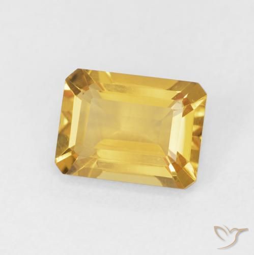 Citrino Dorato naturale da 1.52 ct, Ottagonale / Taglio smeraldo, VVS-VS