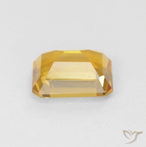 Citrino Medium Light Orange-Gold naturale da 1.44 ct, Ottagonale / Taglio smeraldo, VVS-VS