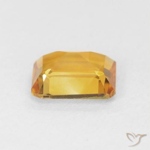 Citrino Arancione-Oro medio naturale da 1.42 ct, Ottagonale / Taglio smeraldo, VVS-VS