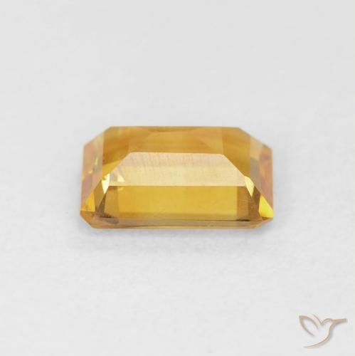 Citrino Arancio dorato naturale da 1.15 ct, Ottagonale / Taglio smeraldo, VS