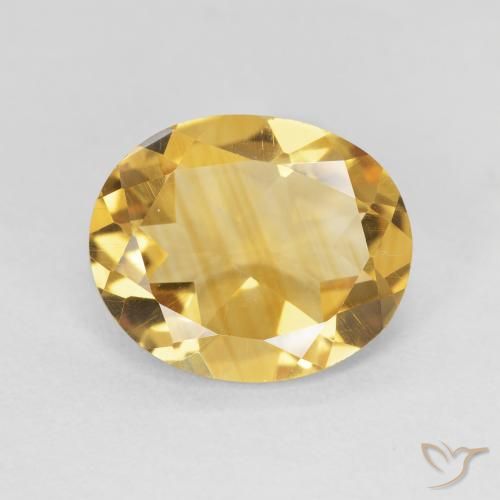 3.89ct Naturale Oro profondo Citrino, Ovale, VVS-VS