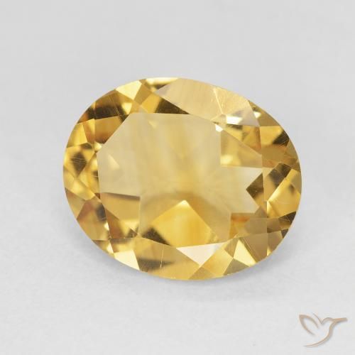 Citrino Oro profondo naturale da 3.89 ct, Ovale, VVS-VS