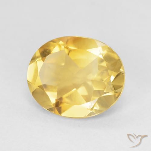 Citrino Dorato medio naturale da 4.13 ct, Ovale, VVS-VS