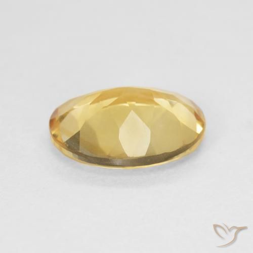 Citrino Medium Light Orange-Gold naturale da 3.47 ct, Ovale, VVS-VS