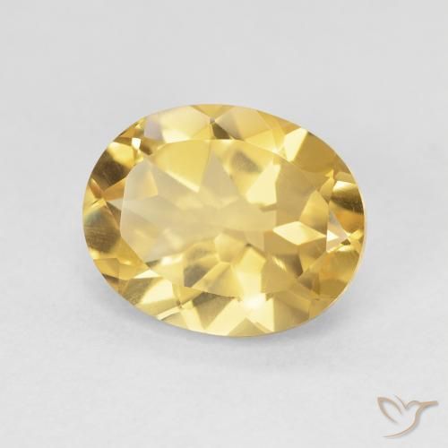 Citrino Oro profondo naturale da 3.63 ct, Ovale, VVS-VS