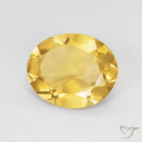 Citrino Dorato naturale da 3.61 ct, Ovale, VVS-VS