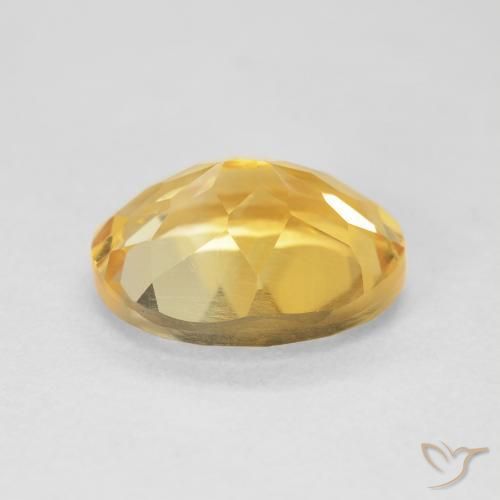 Citrino Dorato naturale da 4.44 ct, Ovale, VVS-VS