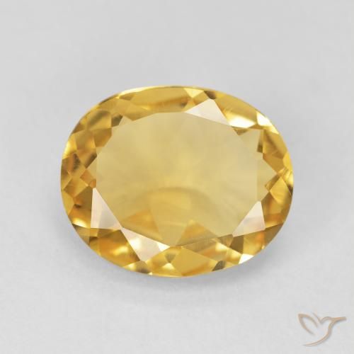 3.98ct Naturale Oro medio Citrino, Ovale, VVS-VS