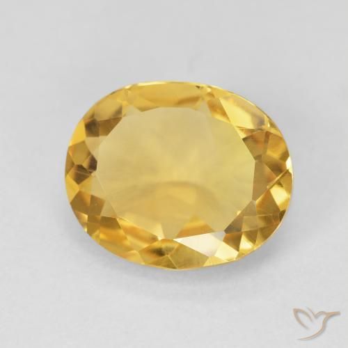 Citrino Oro medio naturale da 3.98 ct, Ovale, VVS-VS