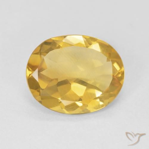 3.34ct Naturale Arancio dorato Citrino, Ovale, VVS-VS