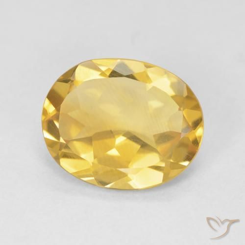Citrino Arancio dorato naturale da 3.34 ct, Ovale, VVS-VS
