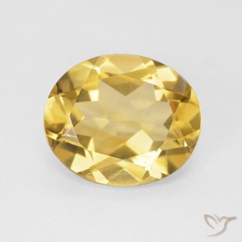 4.23ct Naturale Dorato Citrino, Ovale, VVS-VS