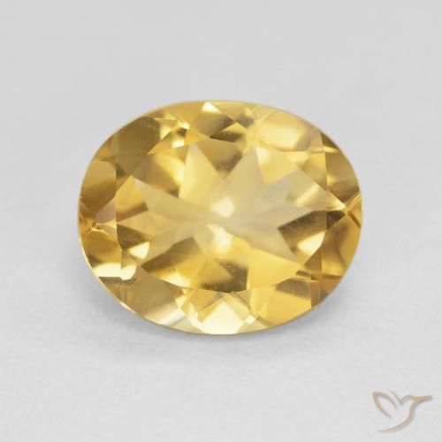 3.95ct Naturale Dorato Citrino, Ovale, VVS-VS