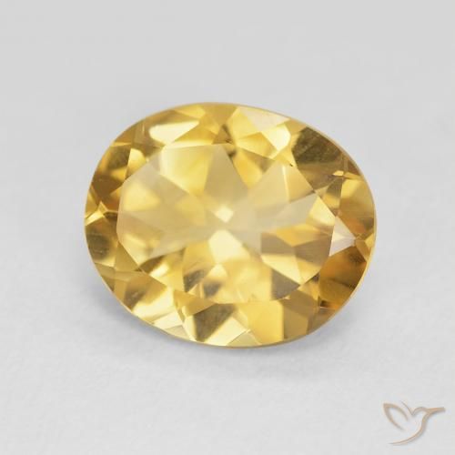 Citrino Dorato naturale da 3.95 ct, Ovale, VVS-VS