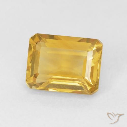 Citrino Dorato naturale da 1.75 ct, Ottagonale / Taglio smeraldo, VVS