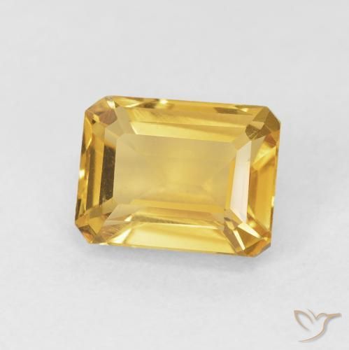 Citrino Dorato naturale da 1.78 ct, Ottagonale / Taglio smeraldo, VVS