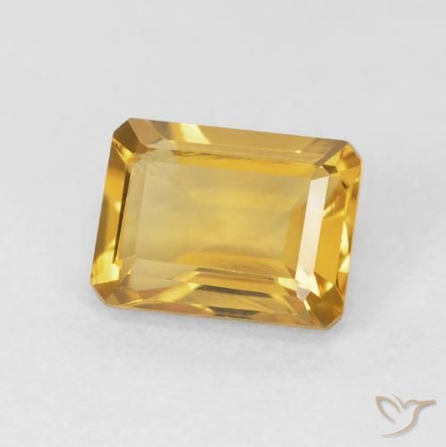 Citrino Dorato naturale da 1.62 ct, Ottagonale / Taglio smeraldo, VVS