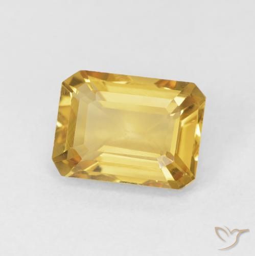 Citrino Dorato naturale da 1.53 ct, Ottagonale / Taglio smeraldo, VVS