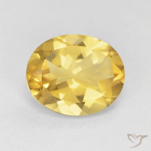 4.19ct Naturale Dorato medio Citrino, Ovale, VVS-VS
