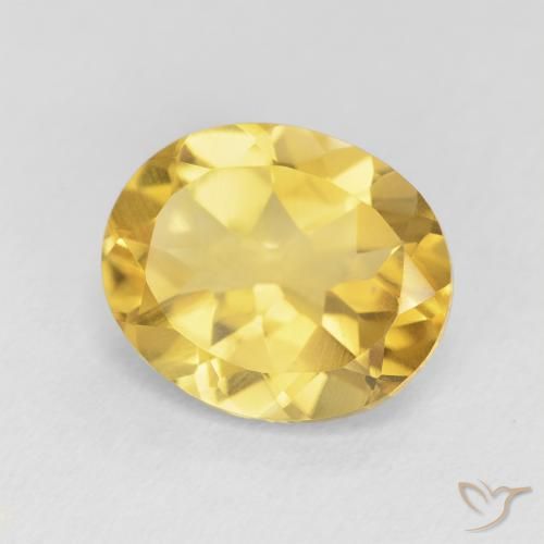 Citrino Dorato medio naturale da 4.19 ct, Ovale, VVS-VS