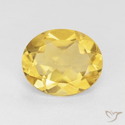 4.06ct Naturale Dorato medio Citrino, Ovale, VVS-VS