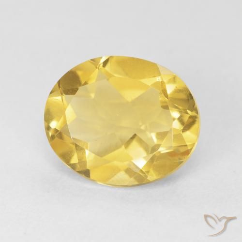 Citrino Dorato medio naturale da 4.06 ct, Ovale, VVS-VS