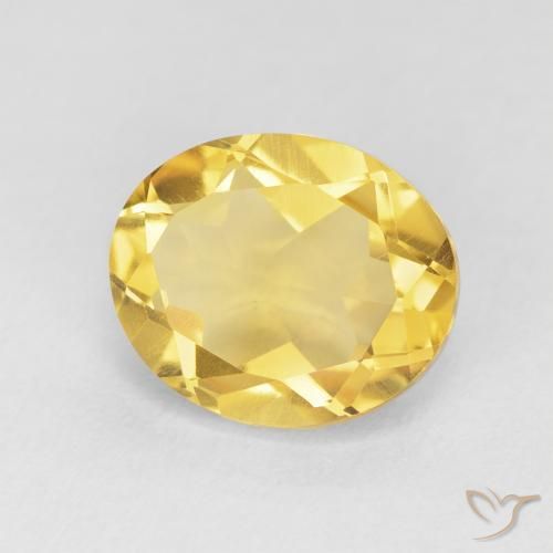 Citrino Arancio dorato naturale da 4.34 ct, Ovale, VVS-VS