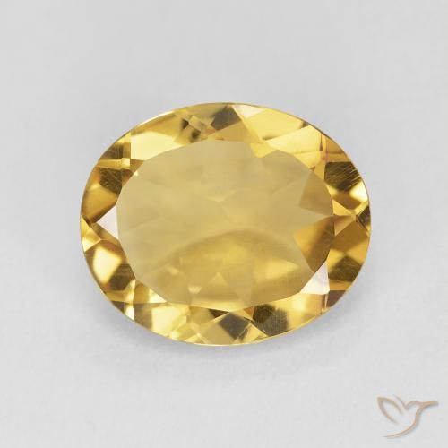 3.76ct Naturale Dorato Citrino, Ovale, VVS-VS