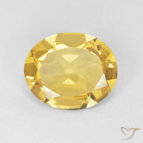 3.71ct Naturale Arancio dorato Citrino, Ovale, VVS-VS