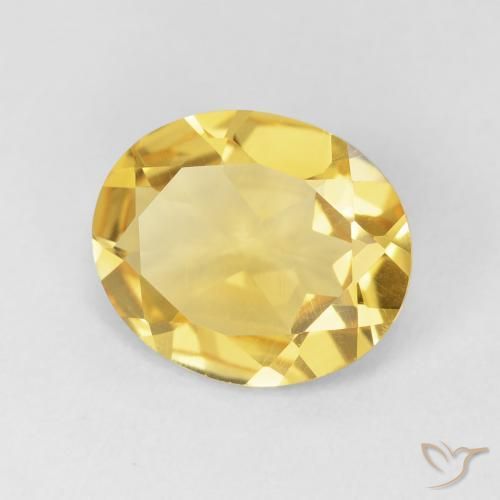 Citrino Arancio dorato naturale da 3.71 ct, Ovale, VVS-VS