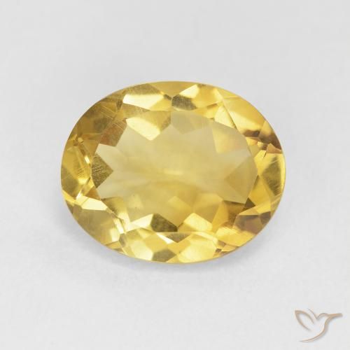 3.87ct Naturale Arancio dorato Citrino, Ovale, VVS-VS