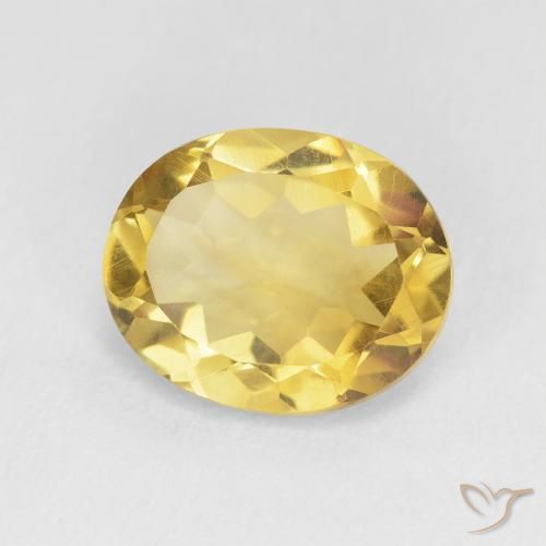 Citrino Arancio dorato naturale da 3.87 ct, Ovale, VVS-VS