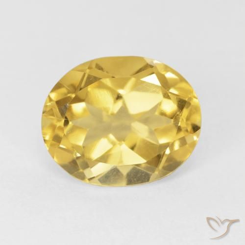 4.24ct Naturale Arancio dorato Citrino, Ovale, VVS-VS